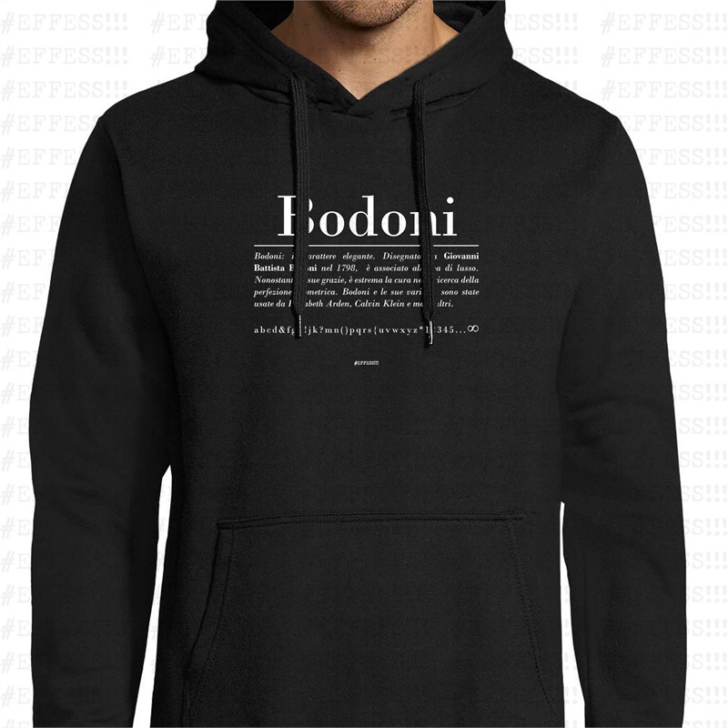 Felpa con Cappuccio - Bodoni Felpa con Cappuccio - Bodoni