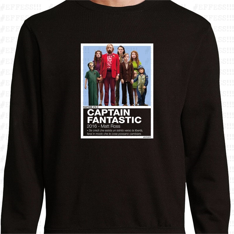 Felpa Pantoni Cinematografici - Captain Fantastic - Pantone 278C