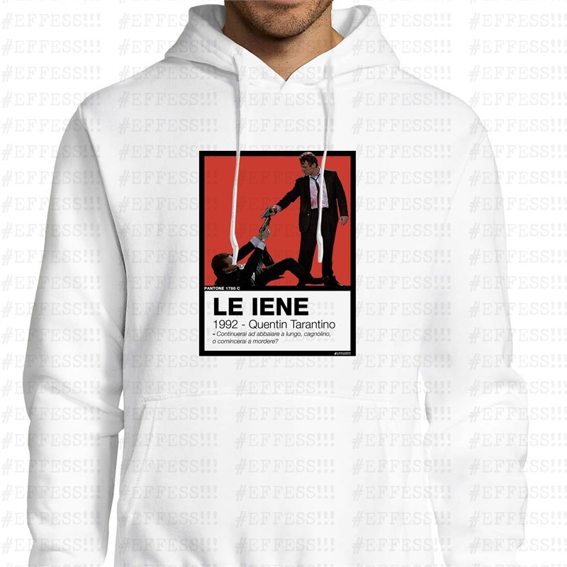 Felpa con Cappuccio - Pantoni Cinematografici - Le Iene - Pantone 1788C