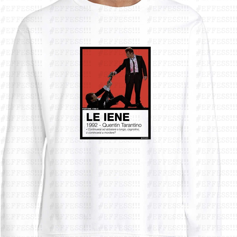 Felpa Pantoni Cinematografici - Le Iene - Pantone 1788C