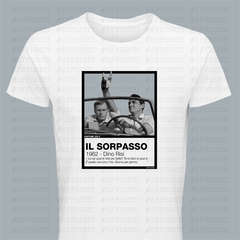 T-Shirt Pantoni Cinematografici - Il Sorpasso - Pantone 429C