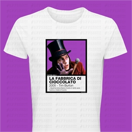 T-Shirt Pantoni Cinematografici - La Fabbrica di Cioccolato - Pantone 2582C