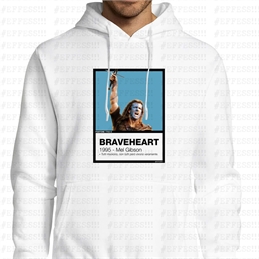 Felpa con Cappuccio - Pantoni Cinematografici - Braveheart - Pantone 7703C