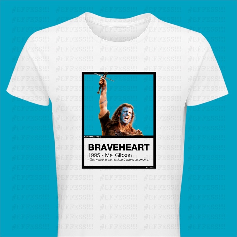 T-Shirt Pantoni Cinematografici - Braveheart - Pantone 7703C