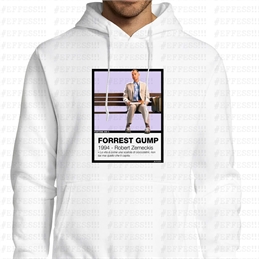 Felpa con Cappuccio - Pantoni Cinematografici - Forrest Gump - Pantone 665C