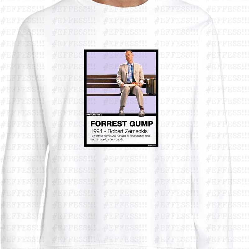 Felpa Pantoni Cinematografici - Forrest Gump - Pantone 665C