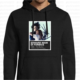 Felpa con Cappuccio - Pantoni Cinematografici - Edward Mani di Forbice - Pantone 572C
