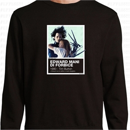 Felpa Pantoni Cinematografici - Edward Mani di Forbice - Pantone 572C