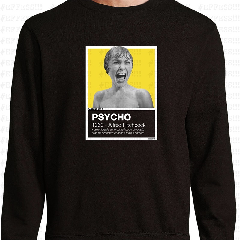 Felpa Pantoni Cinematografici - Psycho - Pantone 108C