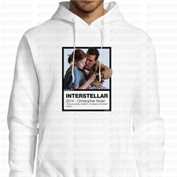 Felpa con Cappuccio - Pantoni Cinematografici - Interstellar - Pantone 537C