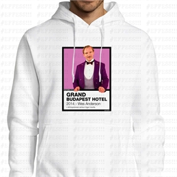 Felpa con Cappuccio - Pantoni Cinematografici - Grand Budapest Hotel - Pantone 218C