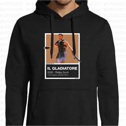 Felpa con Cappuccio - Pantoni Cinematografici - Il Gladiatore - Pantone 7591C