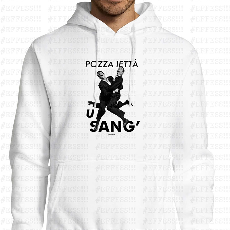 Felpa con Cappuccio - Pozza iettà u sang'