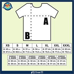 T-shirt - Mannaggia quedda terra GUIDA ALLE TAGLIE