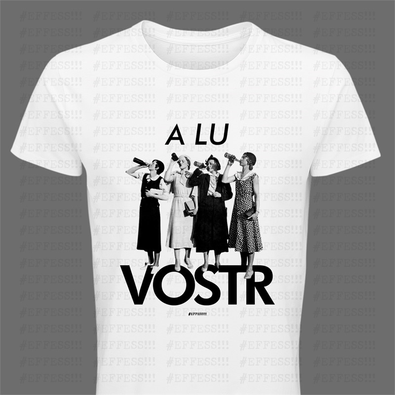 T-shirt bianca - A lu vostr
