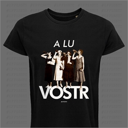 T-shirt nera - A lu vostr