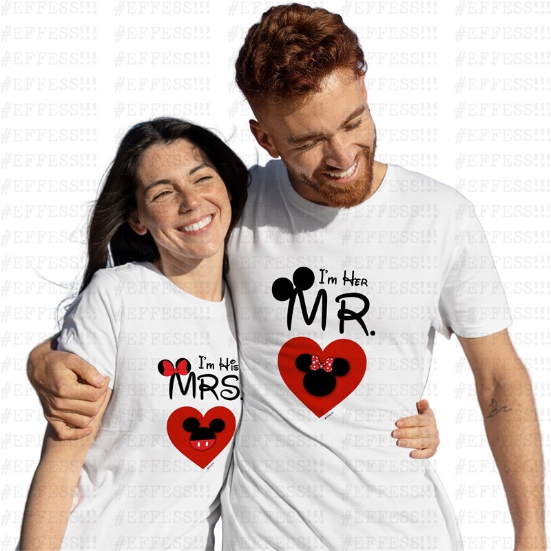 T-Shirt - San Valentino - MINNIE E TOPOLINO