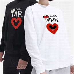 Felpe Coppia - San Valentino - MINNIE E TOPOLINO