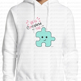 Felpe con Cappuccio Coppia - San Valentino - PUZZLE