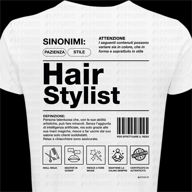 T-Shirt - Arte e Mestieri - HAIR STYLIST