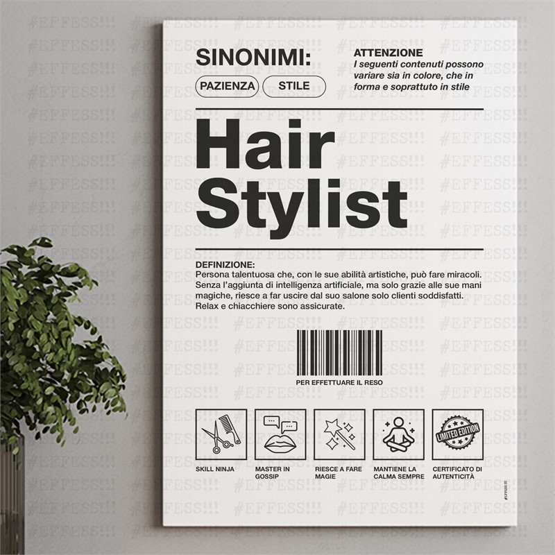 Quadretto Arte e Mestieri - HAIR STYLIST