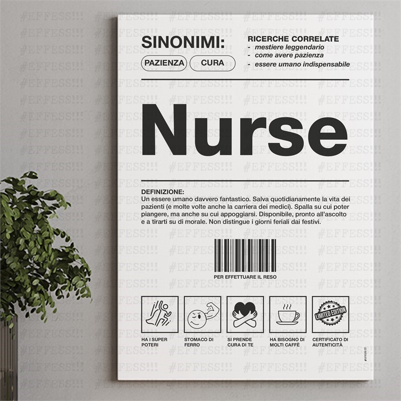 Quadretto Arte e Mestieri - NURSE