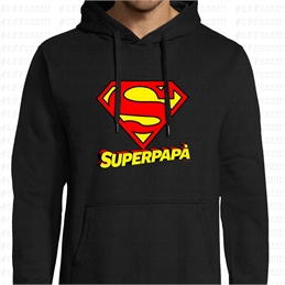 Felpa con cappuccio - Festa del Papà - SUPERMAN PAPÀ