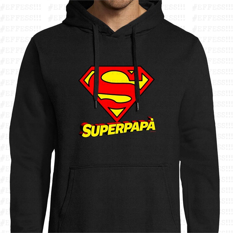 Felpa con cappuccio - Festa del Papà - SUPERMAN PAPÀ