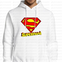 Felpa con cappuccio - Festa del Papà - SUPERMAN PAPÀ