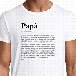 T-Shirt - Festa del Papà - DEFINIZIONE PAPÀ