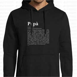 Felpa con cappuccio - Festa del Papà - DEFINIZIONE PAPÀ