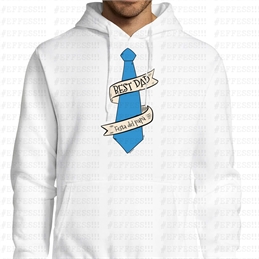 Felpa con cappuccio - Festa del Papà - CRAVATTA BEST DAD