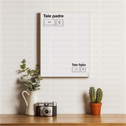 Quadretto - Festa del Papà - TALE PADRE TALE FIGLIO