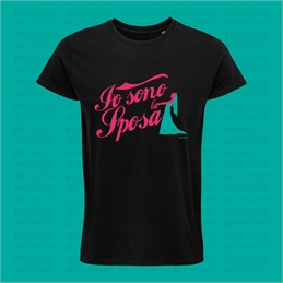 T-Shirt nera Addio al Nubilato - Io sono la sposa nera