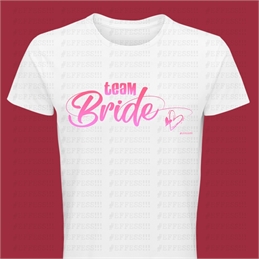 T-Shirt nera Addio al Nubilato - Team Bride