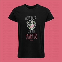 T-shirt meglio un mojito che un marito nera