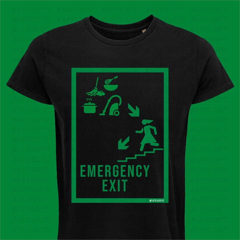 T-shirt uscita di emergenza T-shirt uscita di emergenza