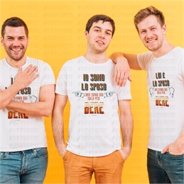 T-Shirt Addio al Celibato - Io sono lo sposo loro sono qui solo per bere