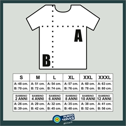 T-Shirt Addio al Celibato - Amici del coglione che si deve sposare guida alle taglie