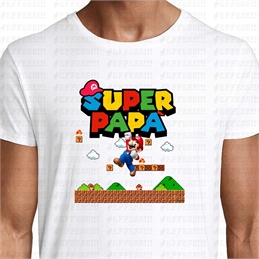 T-Shirt - Festa del Papà - SUPER PAPÀ MARIO BROS