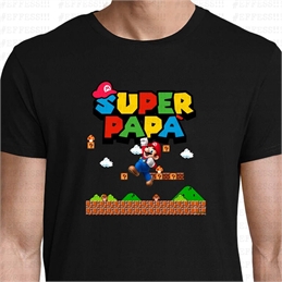 T-Shirt - Festa del Papà - SUPER PAPÀ MARIO BROS