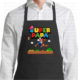 Grembiule Parannanza - Festa del Papà - Grembiule Parannanza - Festa del Papà - SUPER PAPÀ MARIO BROS
