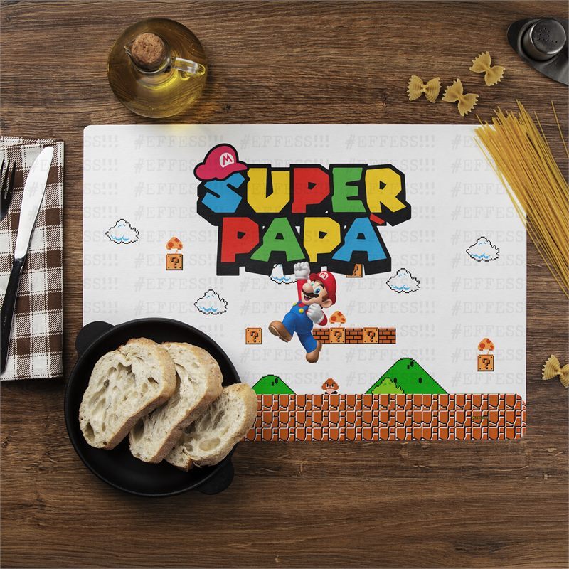 Tovagliette Americane - Festa del Papà - SUPER PAPÀ MARIO BROS