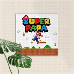 Quadretto - Festa del Papà - SUPER PAPÀ MARIO BROS