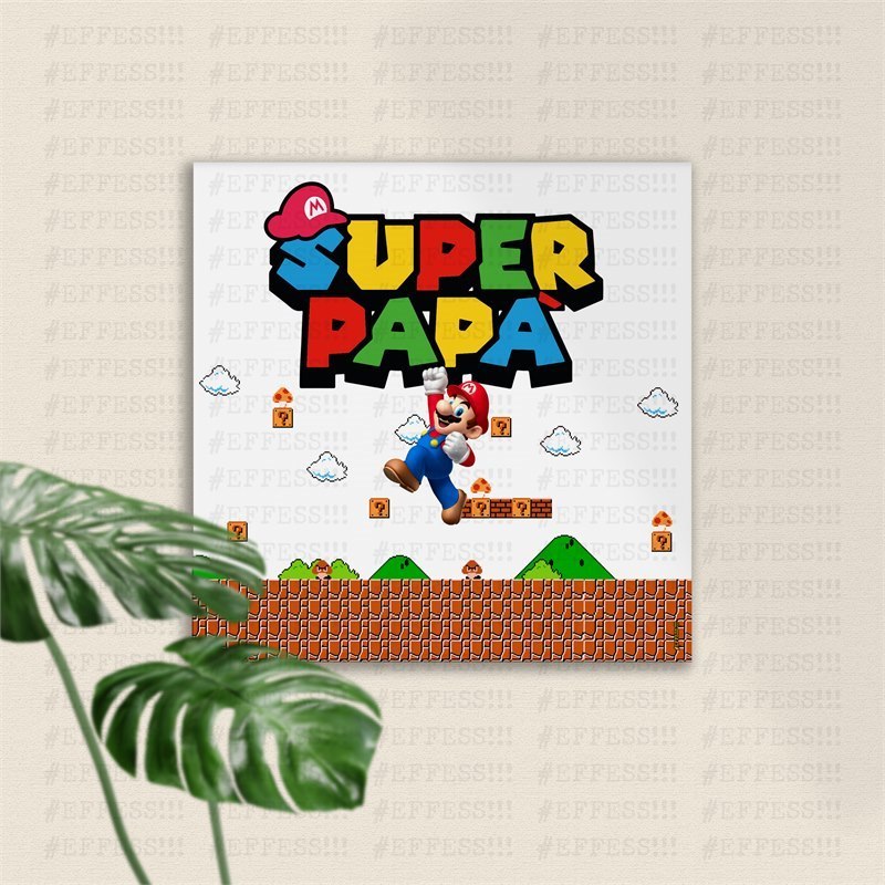 Quadretto - Festa del Papà - SUPER PAPÀ MARIO BROS