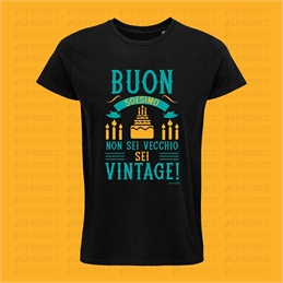 T-Shirt nera 50 Anni - Buon 50esimo Non sei vecchio sei vintage!