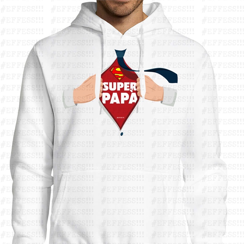 Felpa con cappuccio - Festa del Papà - SUPER PAPÀ