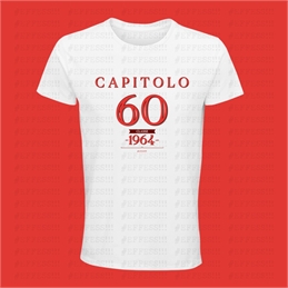 T-Shirt bianca 60 Anni - Capitolo 60 since 1964
