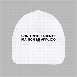 Cappellino - Frasaccazzo - SONO INTELLIGENTE MA NON MI APPLICO