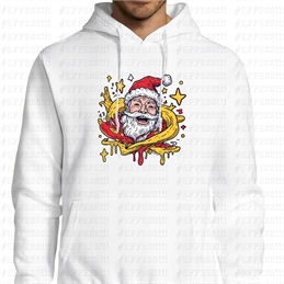 Felpa con Cappuccio Xmas - Funny Santa